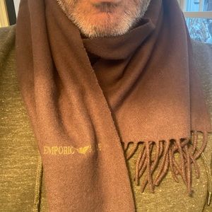 EMPORIO ARMANI men’s wool scarf